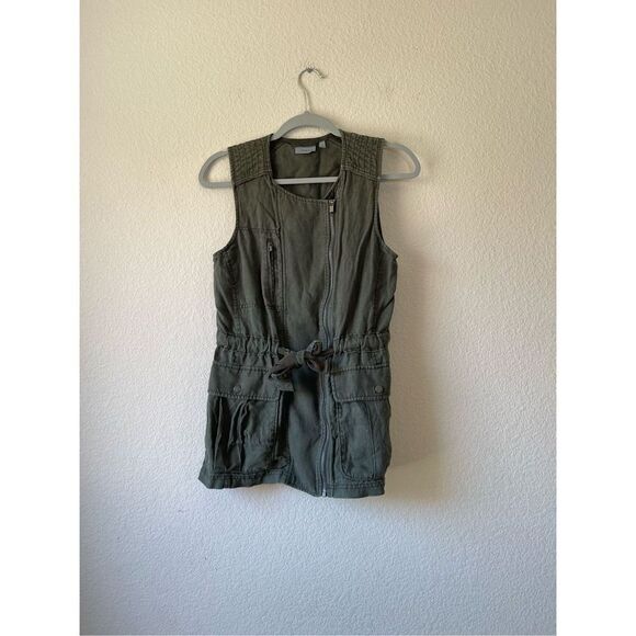 Athleta 100% linen utility safari vest size xs - Picture 1 of 8